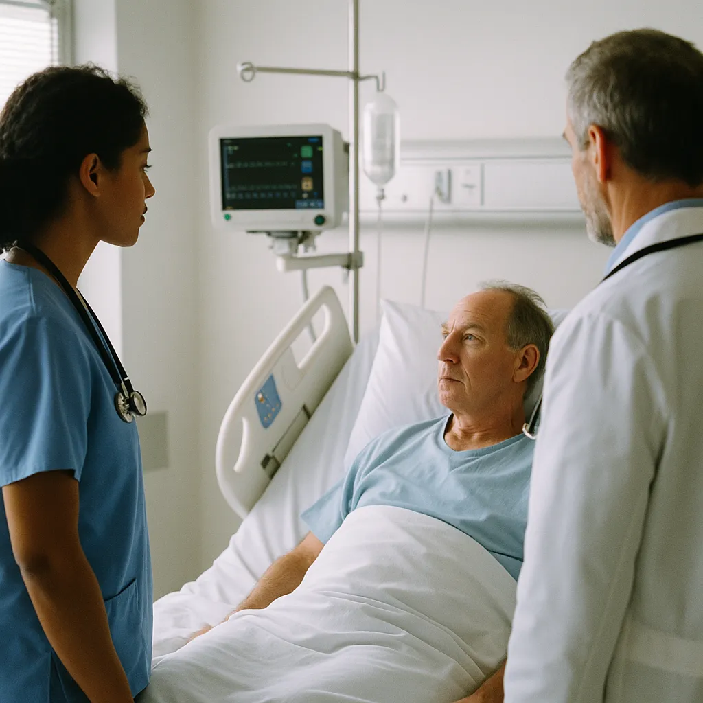 A medical facility featuring patient, related to Americans' Openness to AI in Healthcare Drops 10 Points in T