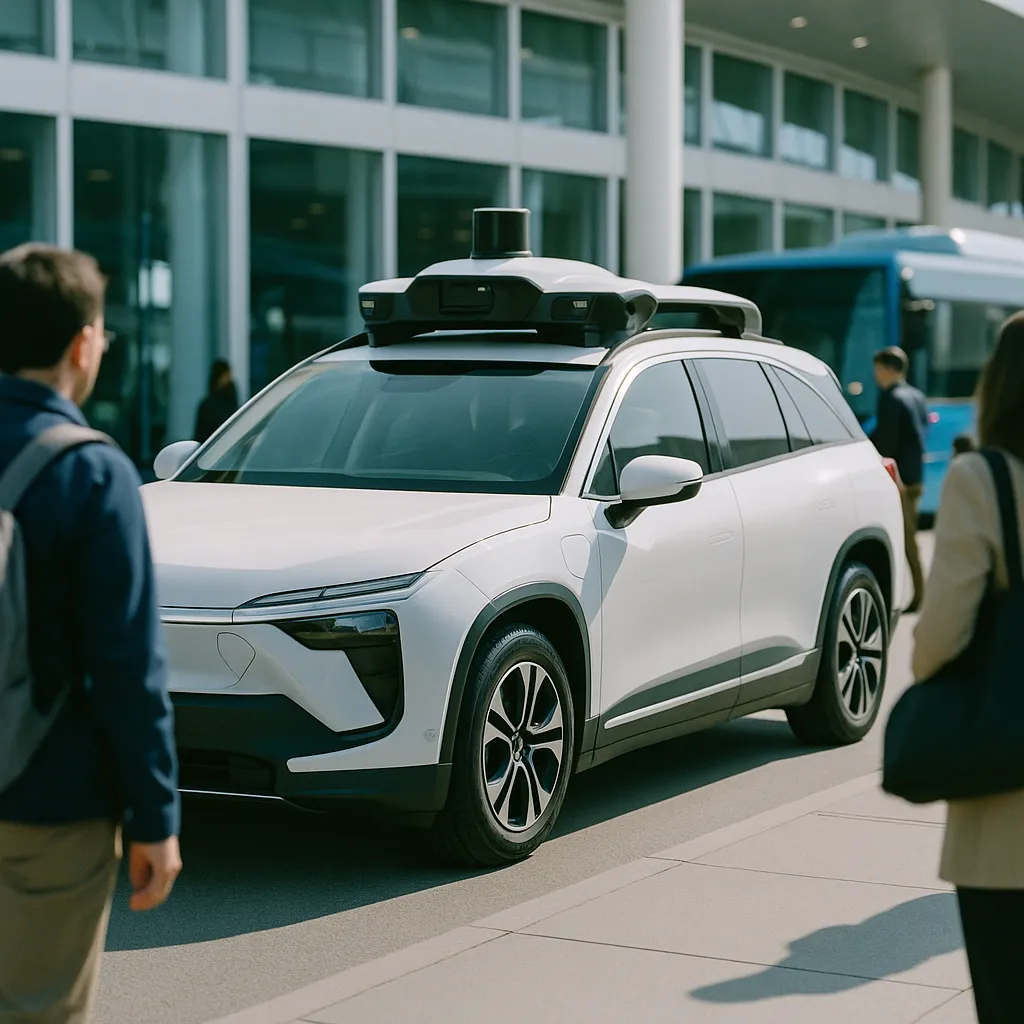 A transportation hub featuring Vehicle, vehicle, related to Autonomous Vehicle Startups Raised $21.4 Billion in Q1 2026 