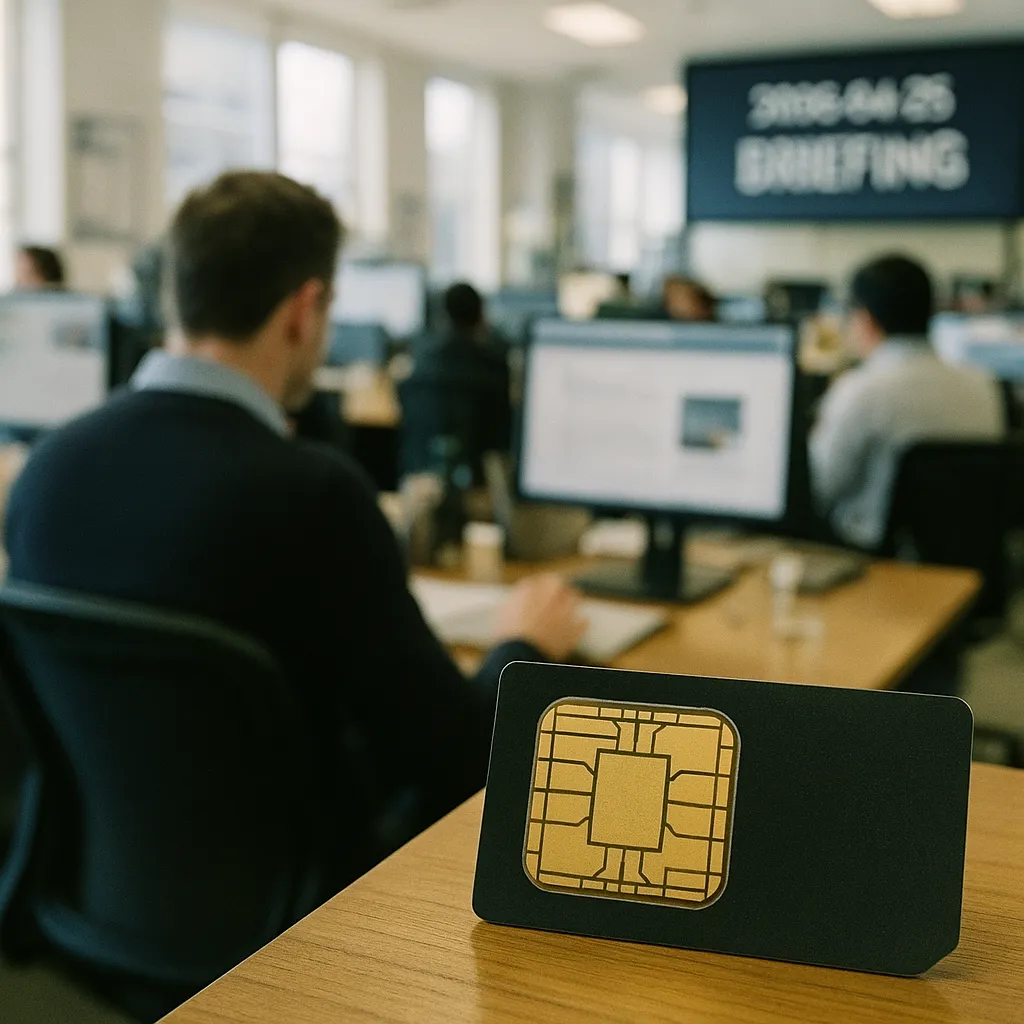 A newsroom featuring chip, related to Daily AI Briefing — 2026-04-25