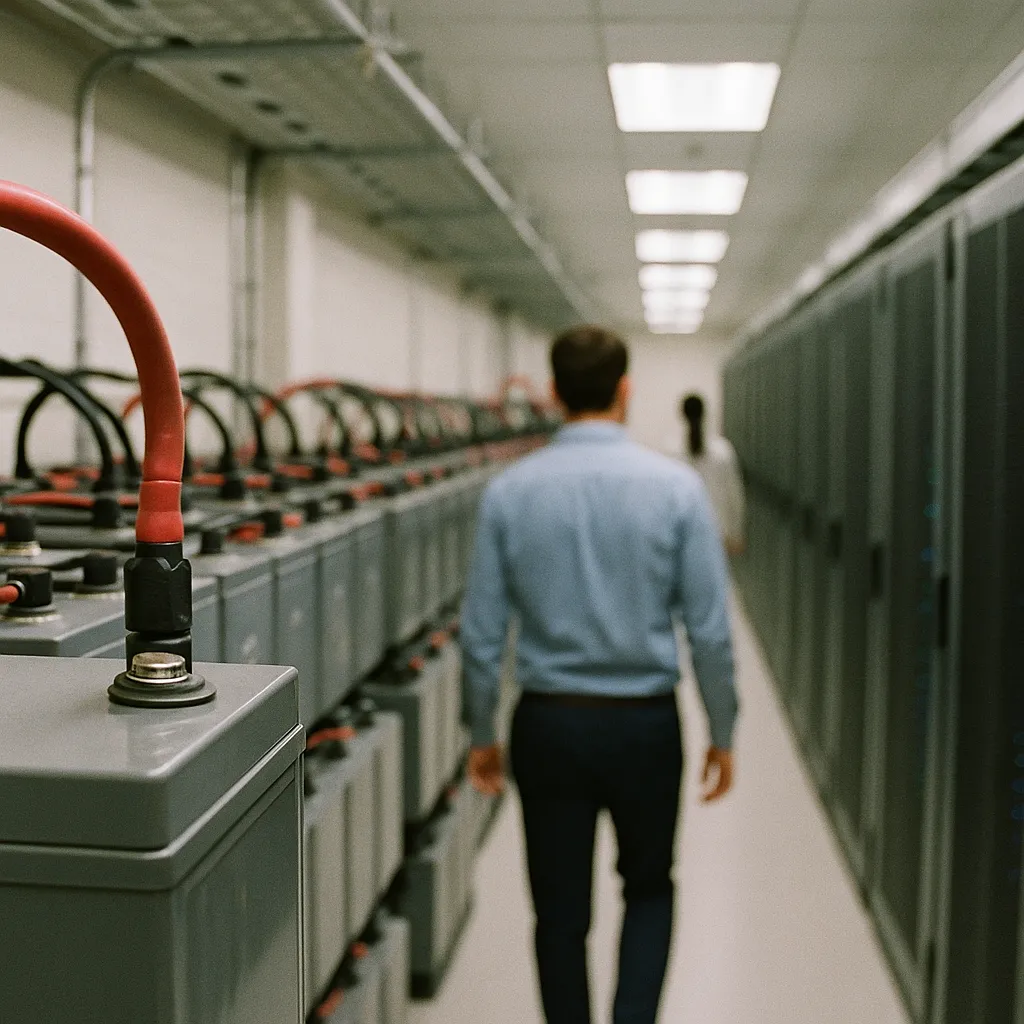 A data center featuring battery, data center, related to Daily AI Briefing — 2026-04-26 from an unusual angle or perspective