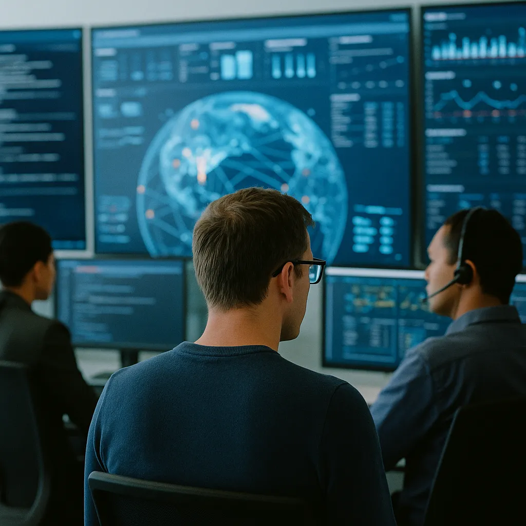 A network operations center related to AI Agents Won't Just Improve Telecom Networks — They'll Forc