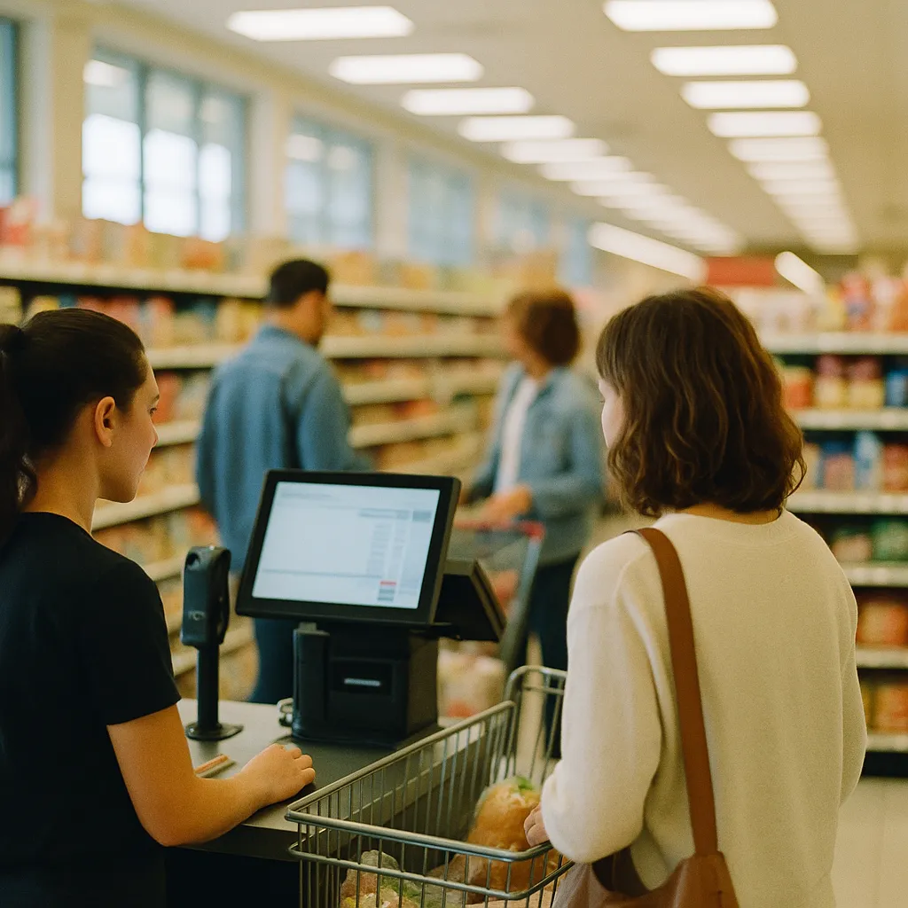 A retail store featuring checkout, shelf, related to McKinsey and ICSC: AI Is Splitting Retail in Two — and Most 