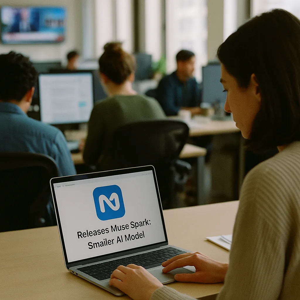 A newsroom featuring field, related to a social media company Releases Muse Spark: Smaller AI Model