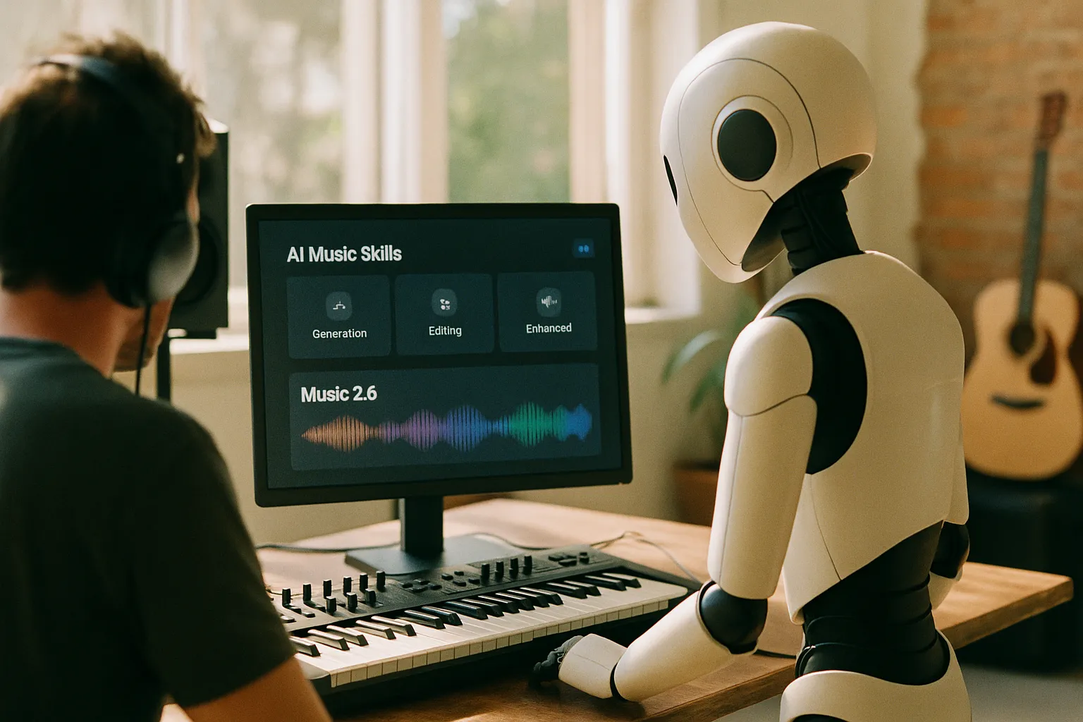 Scene featuring interface, autonomous in a creative studio