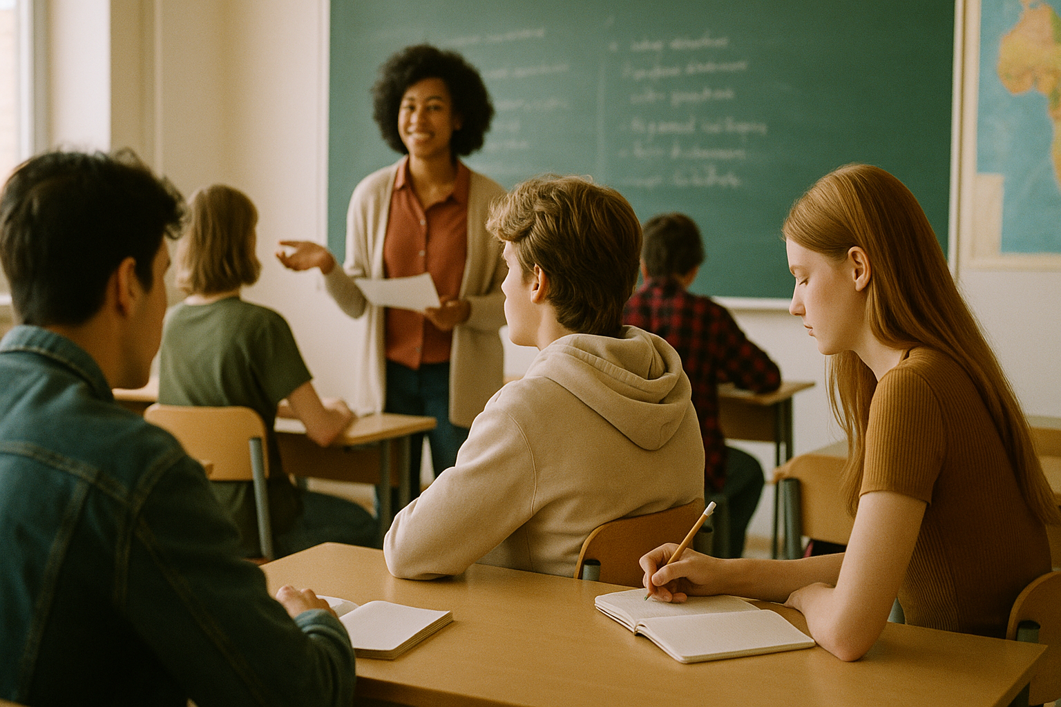 Scene in a classroom