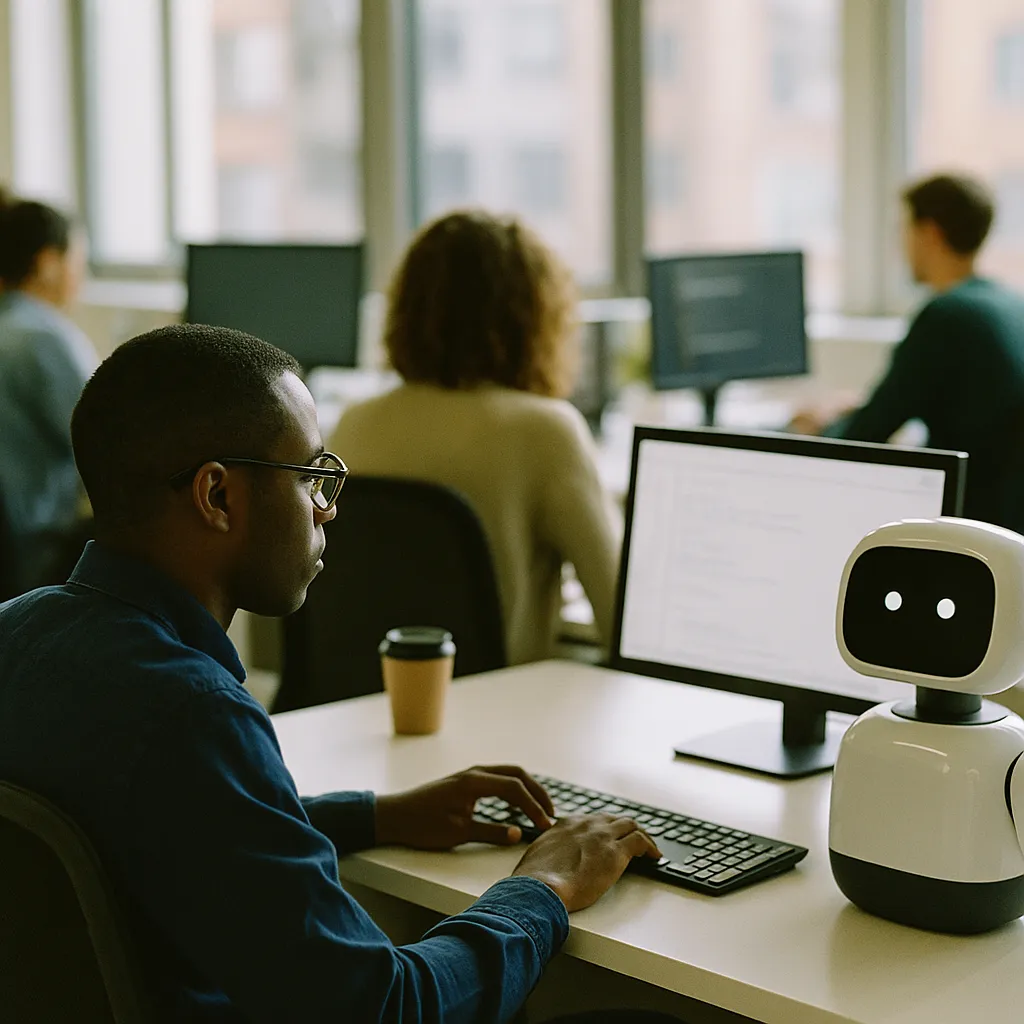 A modern workplace related to 73,000 Tech Jobs Cut in 2026 — and Companies Are Saying AI I