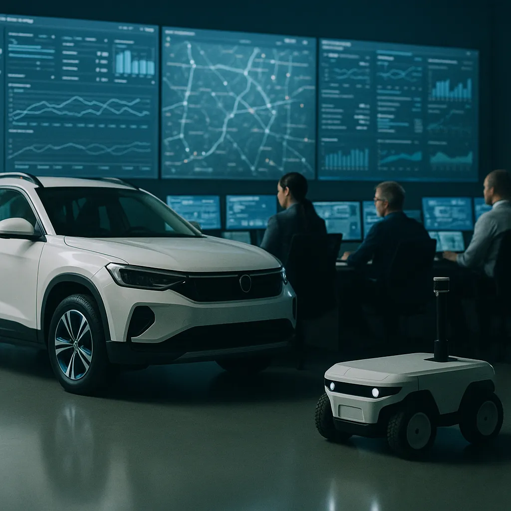 A network operations center featuring vehicle, robot, related to 5G Hits 3 Billion Connections — But Telcos Are Confident on 