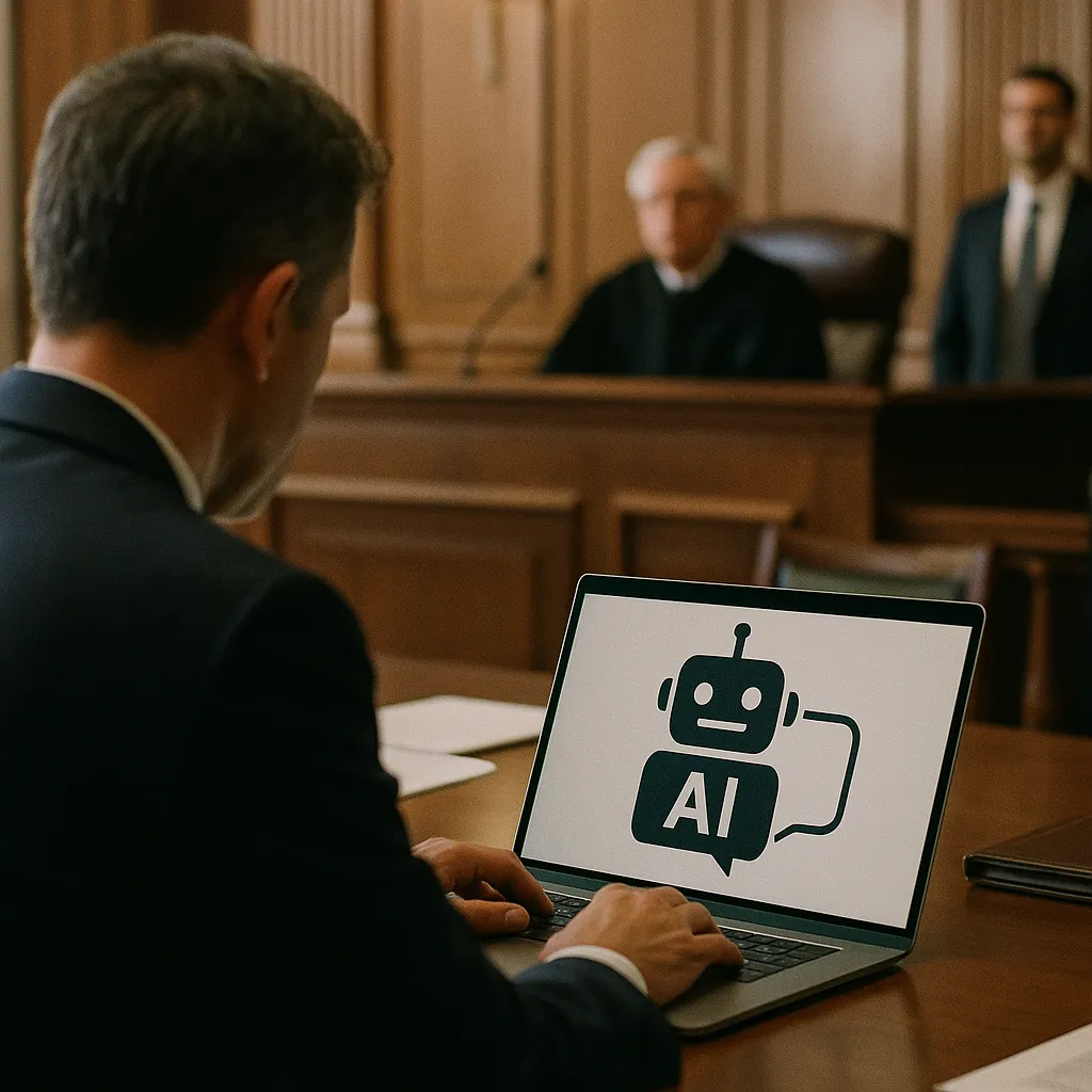 A law office where a person is deploying related to AI Chatbots Face Escalating Legal Scrutiny as Court Sanction