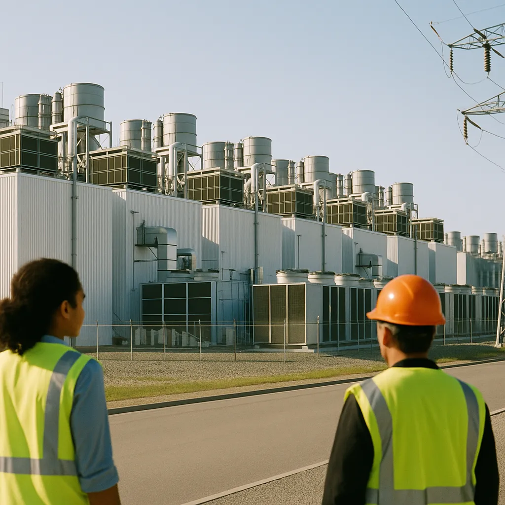A data center featuring Data Centers, data centers, related to AI Data Centers Are Consuming Power Like Small Cities. Utili