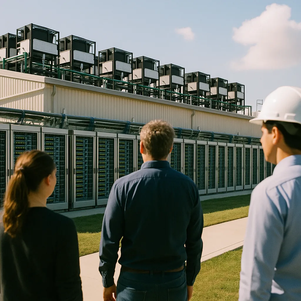 A data center featuring data centers, data center, related to AI Scales in Months, Clean Energy Takes Years — The Climate 