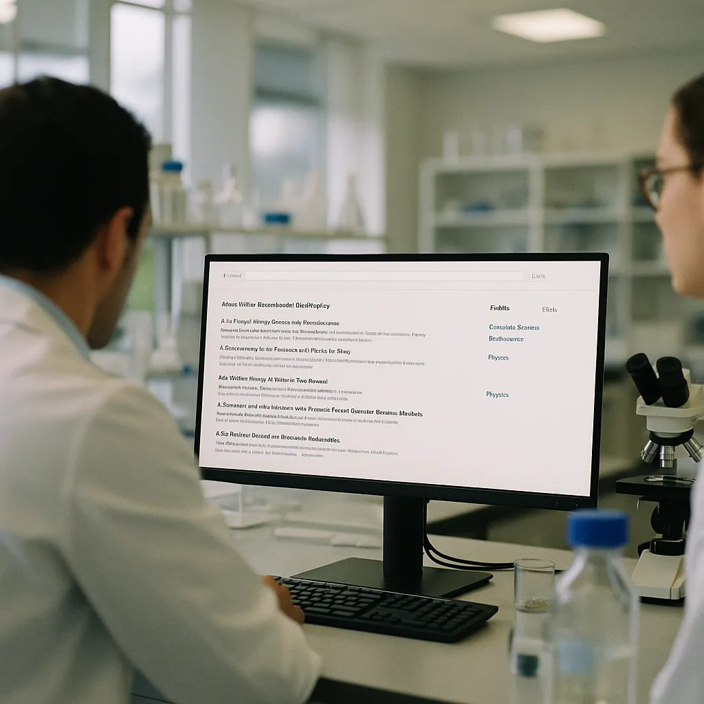 A research laboratory featuring screen, Fields, related to ArXiv Will Ban Researchers for a Year if AI Writes Their Ent