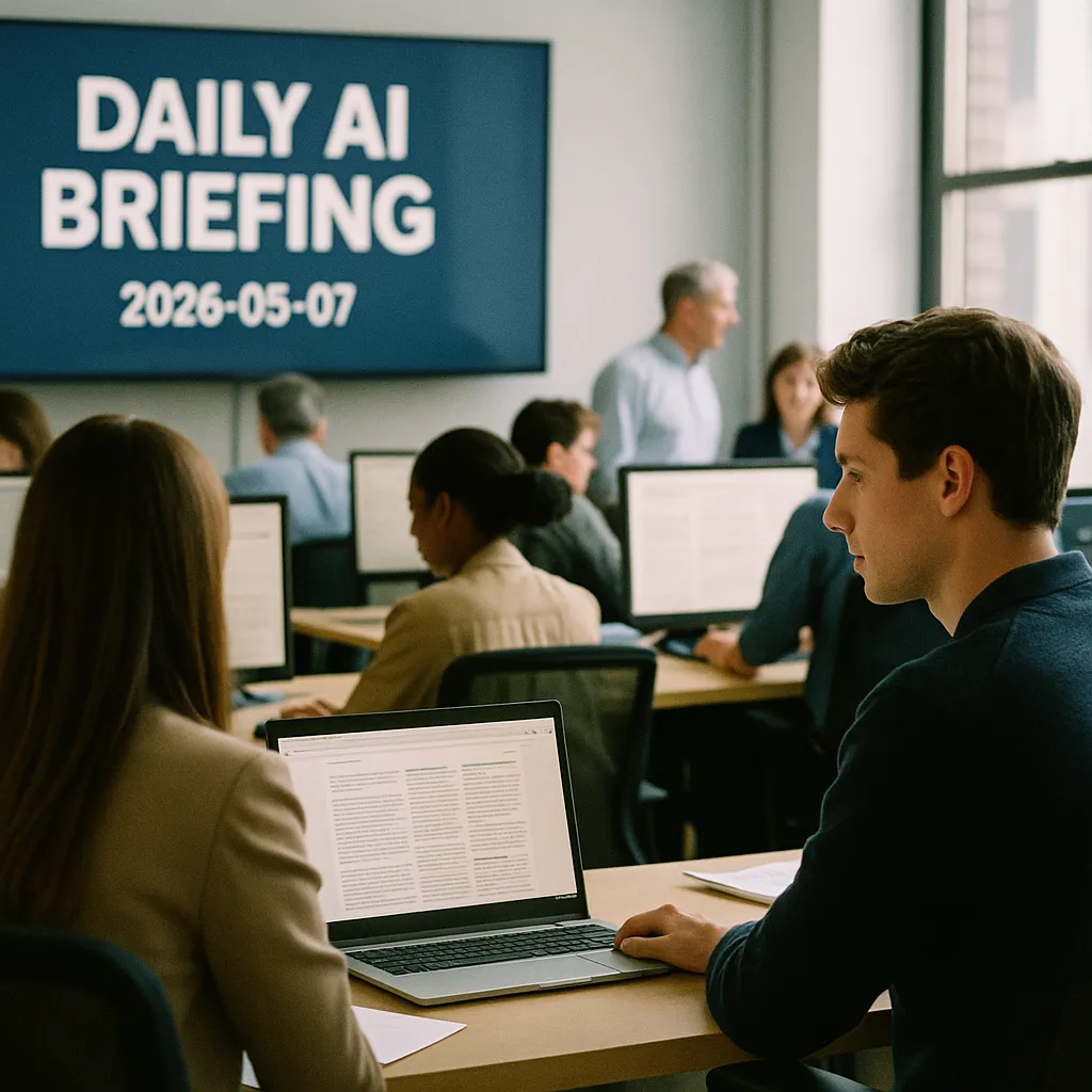 A newsroom related to Daily AI Briefing — 2026-05-07