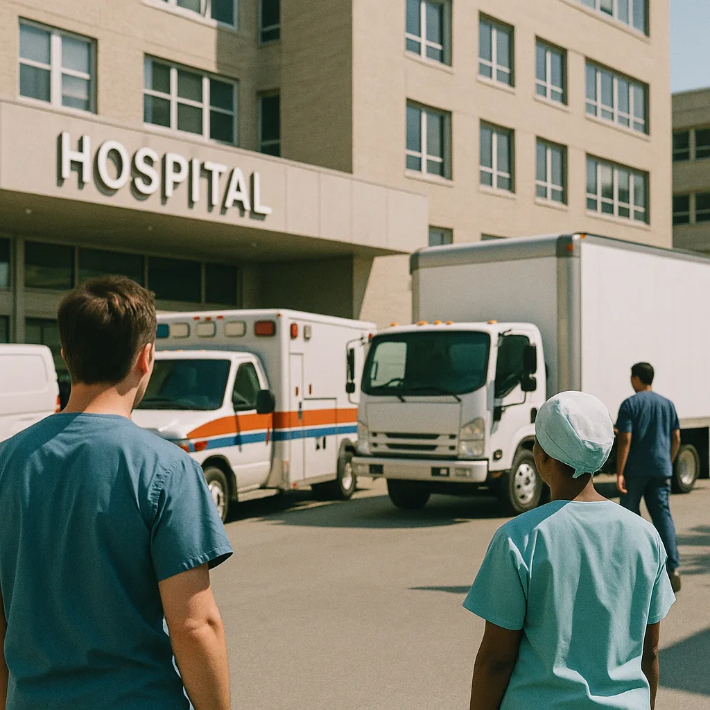 A Hospital featuring trucks, related to Daily AI Briefing — 2026-05-13