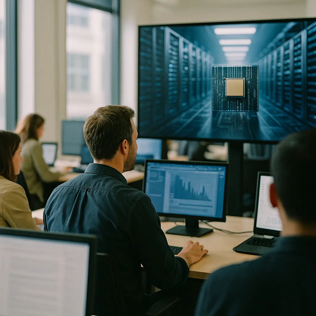A newsroom featuring chip, data center, related to Daily AI Briefing — 2026-05-16