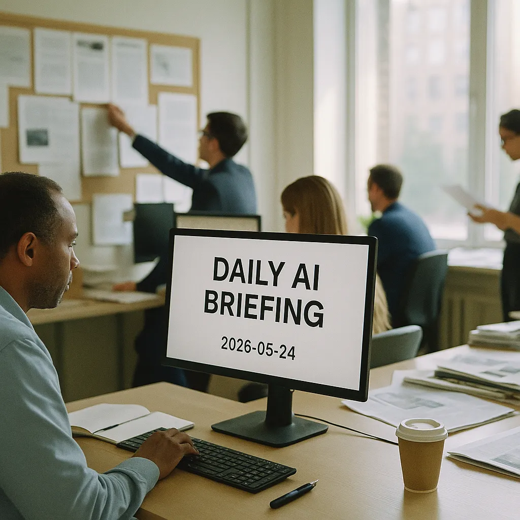 A newsroom related to Daily AI Briefing — 2026-05-24