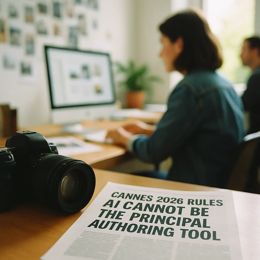 A office featuring camera, related to Cannes 2026 Rules AI Cannot Be the Principal Authoring Tool 