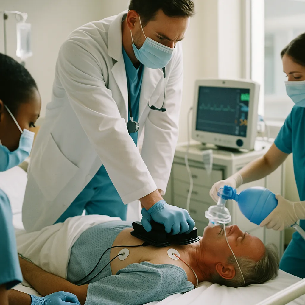 A hospital where a person is coding related to Commure Raises $70M at $7B Valuation to Automate Healthcare'