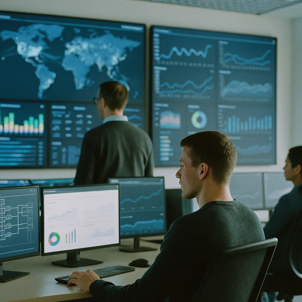 A network operations center related to Ericsson: 6G Development Is Now Built Around AI From the Gro