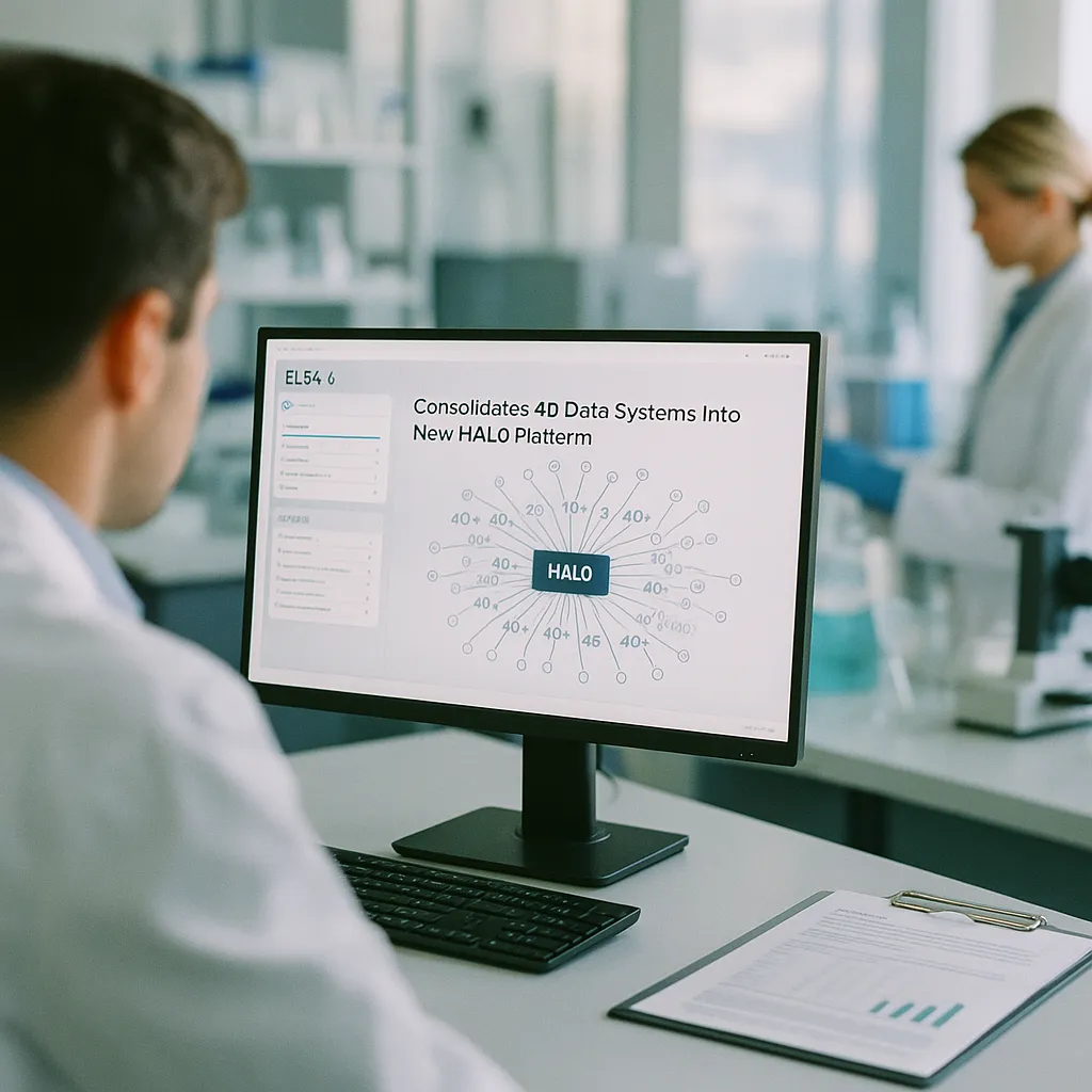 A laboratory featuring interface, Document, related to Elsa 4.0 and Consolidates 40+ Data Systems Into New HALO Pla