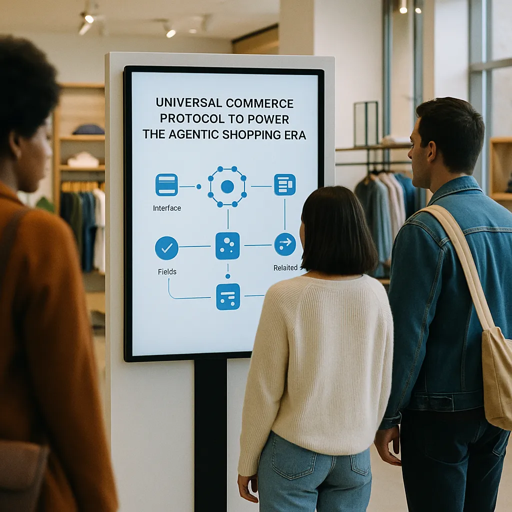 A retail store featuring interface, fields, related to Universal Commerce Protocol to Power the Agentic Shopping Er