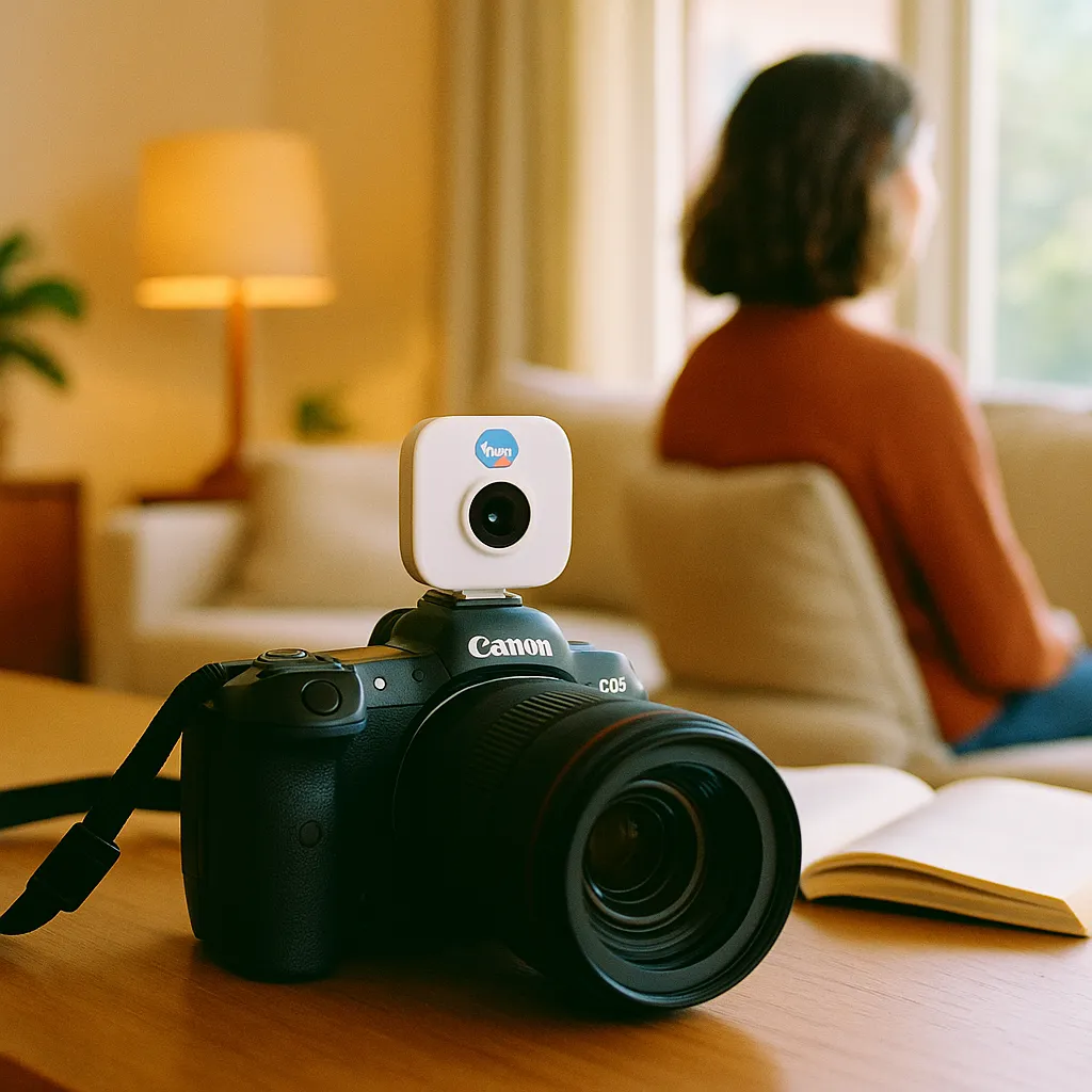 A modern home interior featuring camera, related to a social media company Is Building an AI Pendant — and Plans