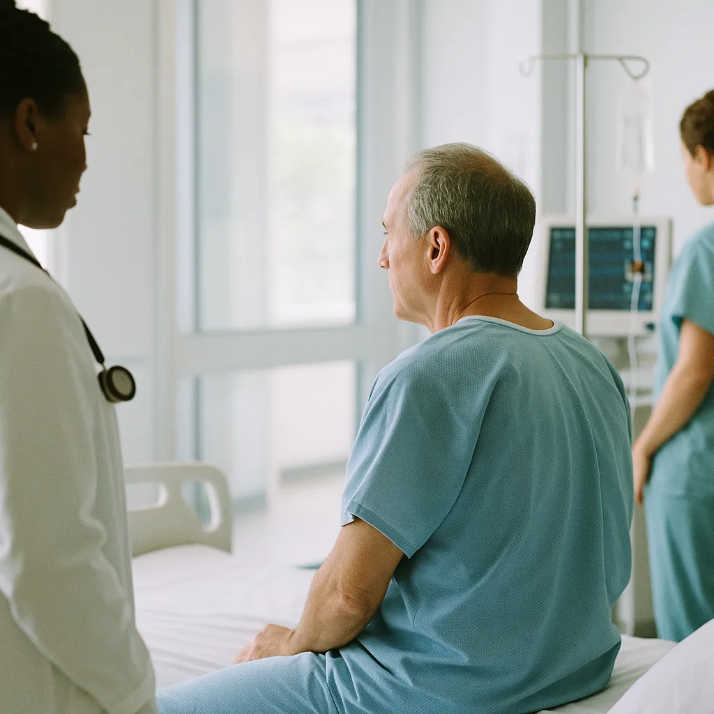 A medical facility featuring patient, related to a major AI company Publishes Healthcare Policy Blueprint Tha