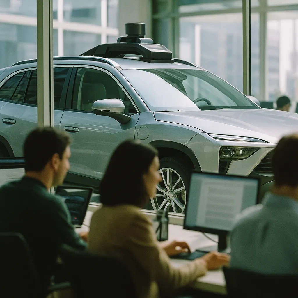 A newsroom featuring vehicle, related to a major AI company Files Confidential IPO Prospectus With SE