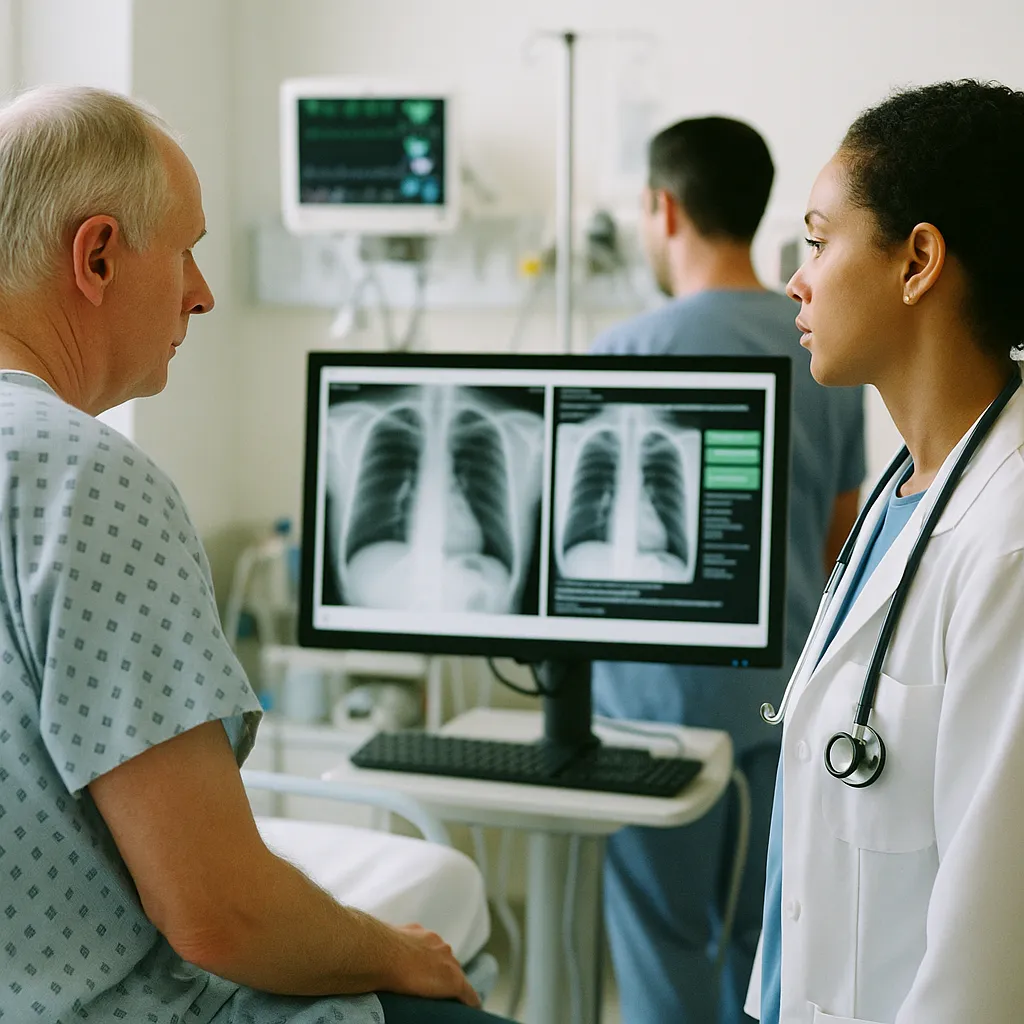 A medical facility featuring Patient, patient, related to a major AI company Reasoning Model Outperforms ER Physicians