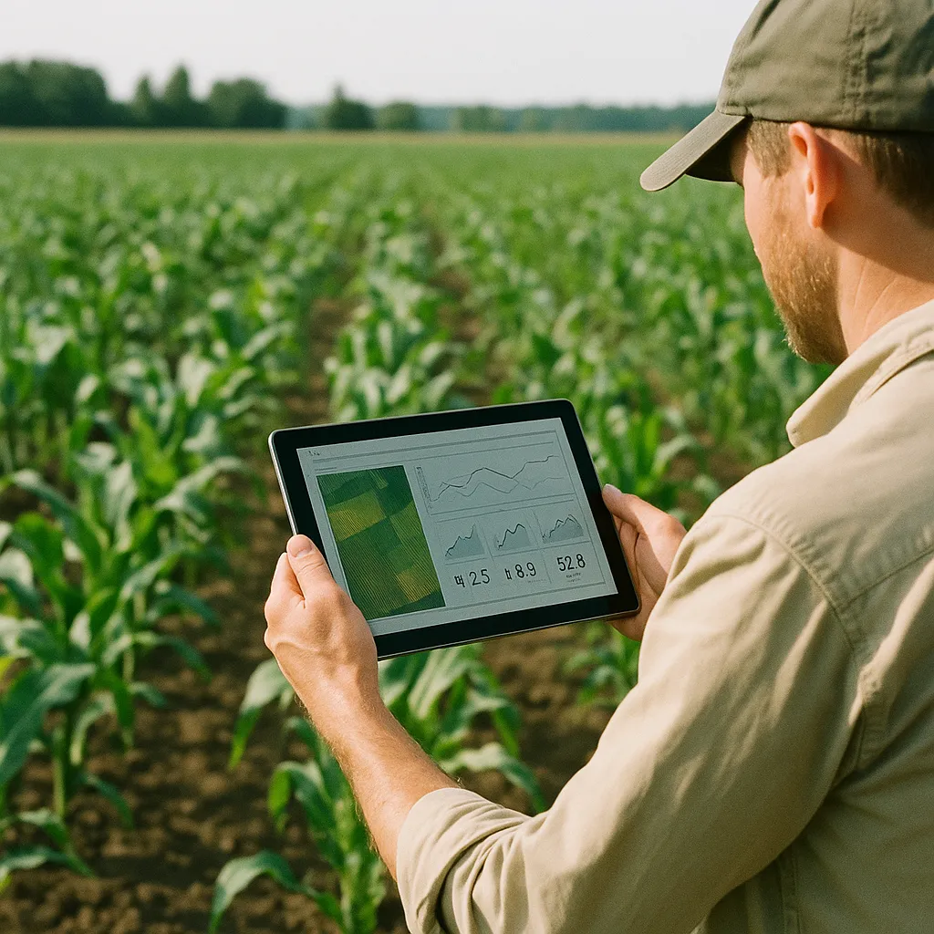 A Farm featuring monitor, crop, related to Precision Farming's AI Gains Are Real. The Environmental Cla
