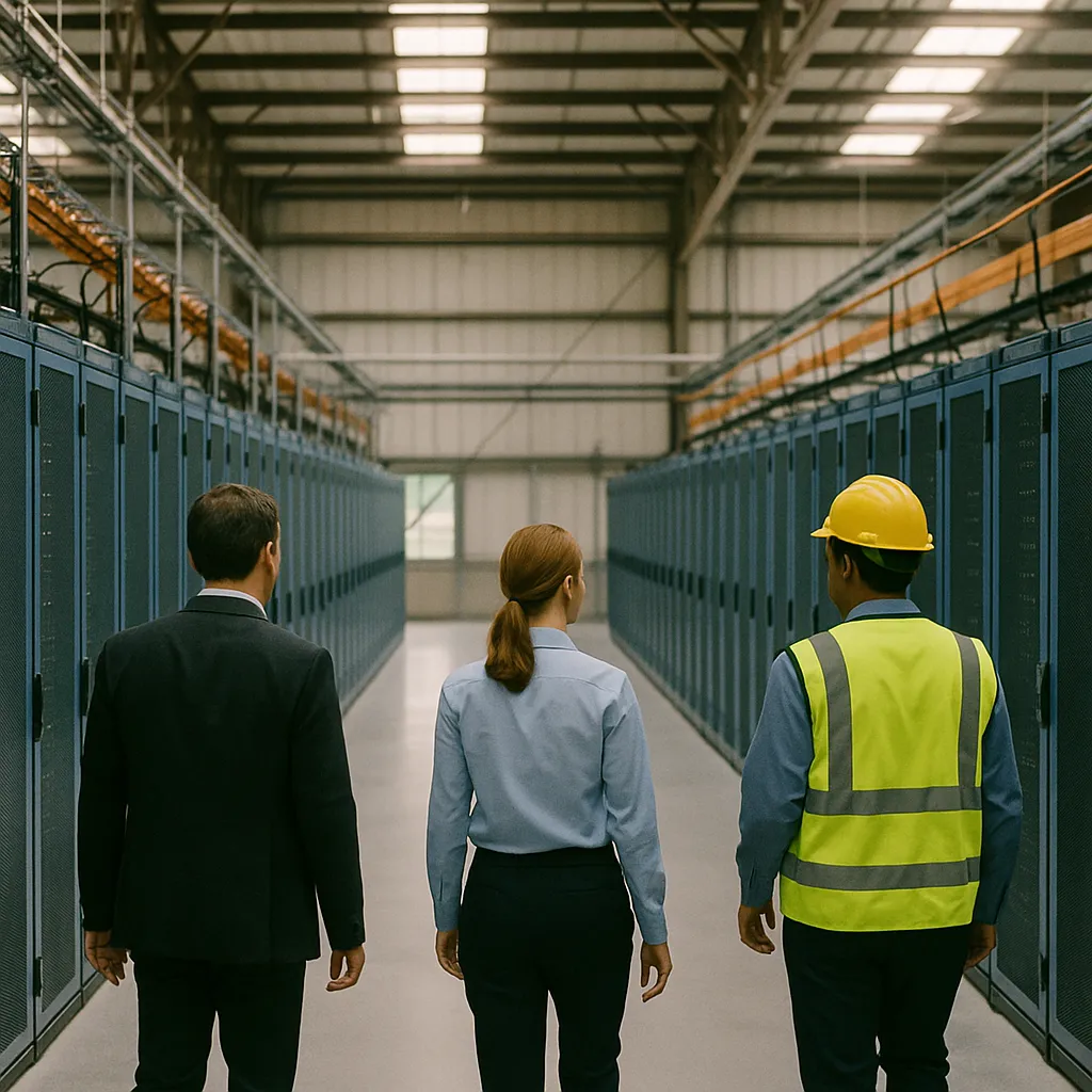 A Warehouse featuring Data Centers, data center, related to AI Adoption Across Real Estate Is Splitting by Asset Class —
