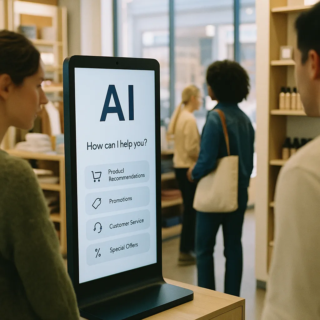 A retail store featuring interface, related to Retailers Are Making a Risky Bet on Agentic AI That Could Co
