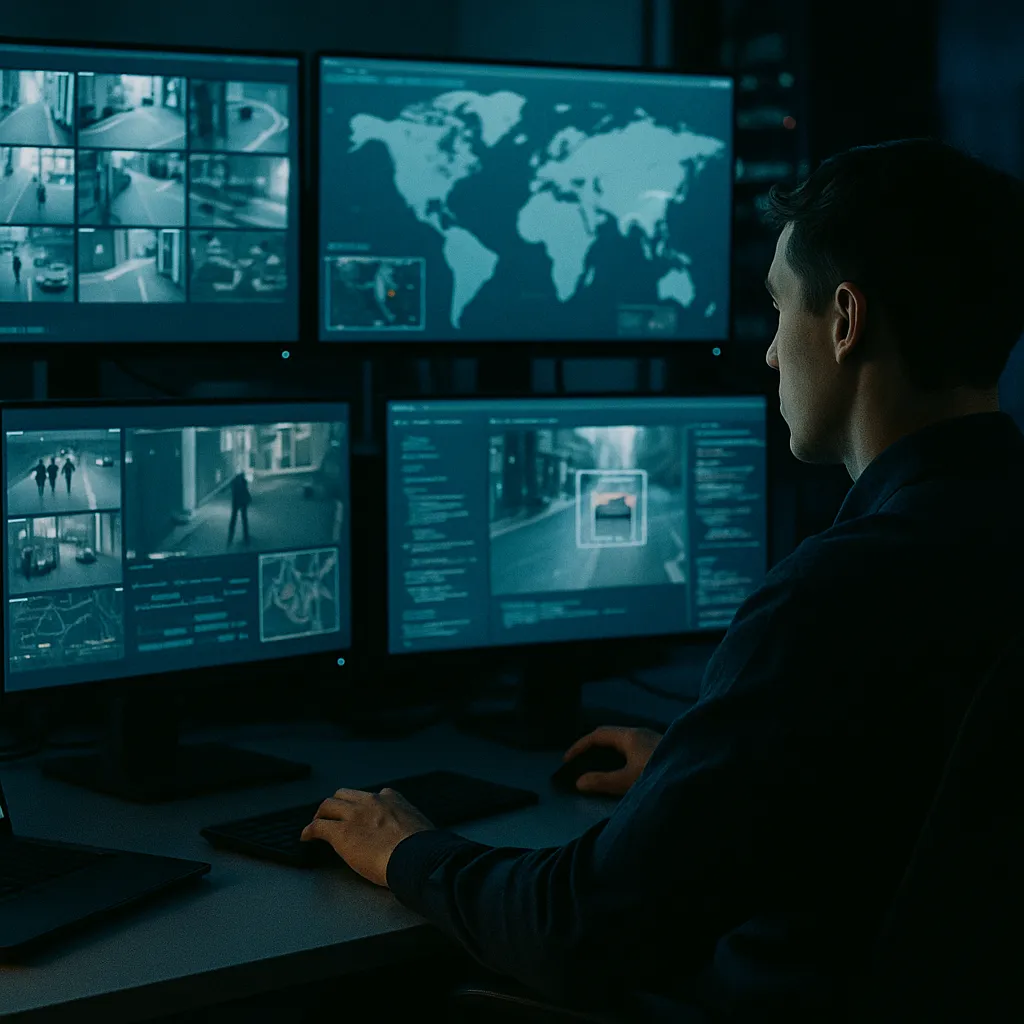 A operations center where a person is deploying related to Security Teams Are Using AI Just to Keep Up