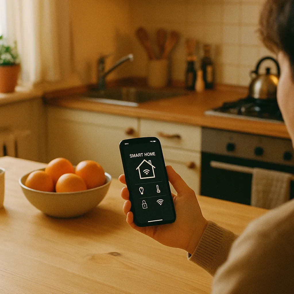A kitchen featuring phone, related to Smart Home Market Hits $95 Billion in 2026 — and AI Is Now R