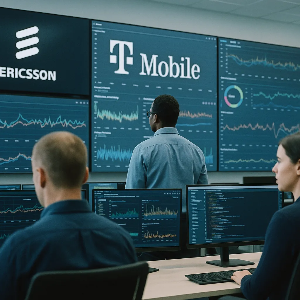 A network operations center related to T-Mobile and Ericsson Claim World First With AI-Native Sched