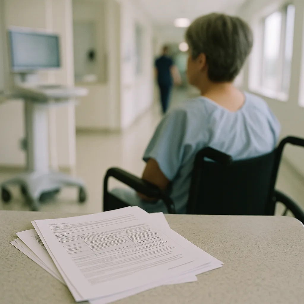 A medical facility featuring Patient, documents, related to Vermont Hospitals Show How AI Is Quietly Transforming Rural  from an unusual angle or perspective