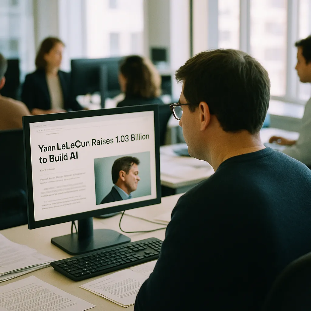 A newsroom related to Yann LeCun's AMI Labs Raises $1.03 Billion to Build AI That 