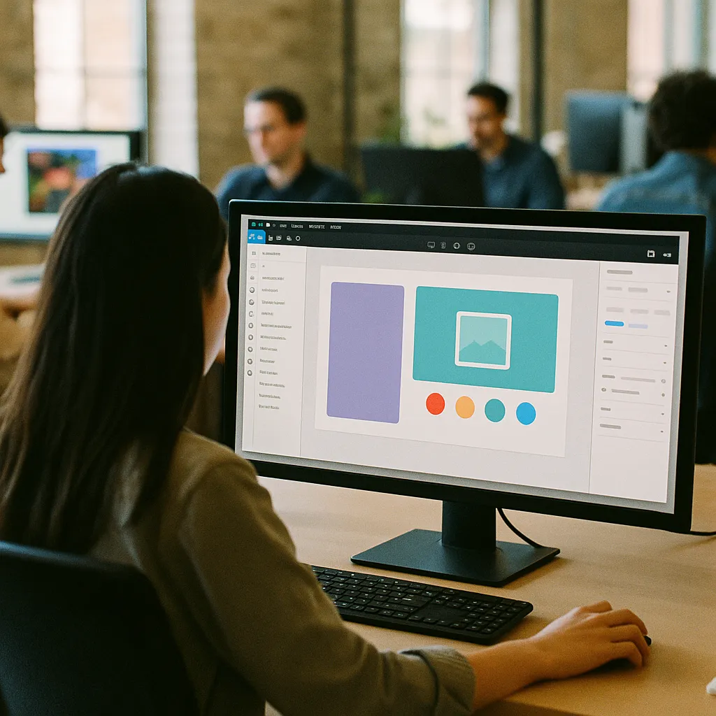 A newsroom featuring interface, related to Like Figma and Canva