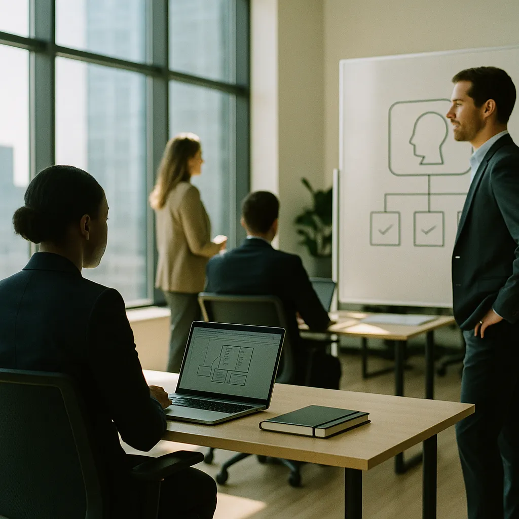 A modern corporate office related to an AI safety company Sets Hard Certification Floors for an A