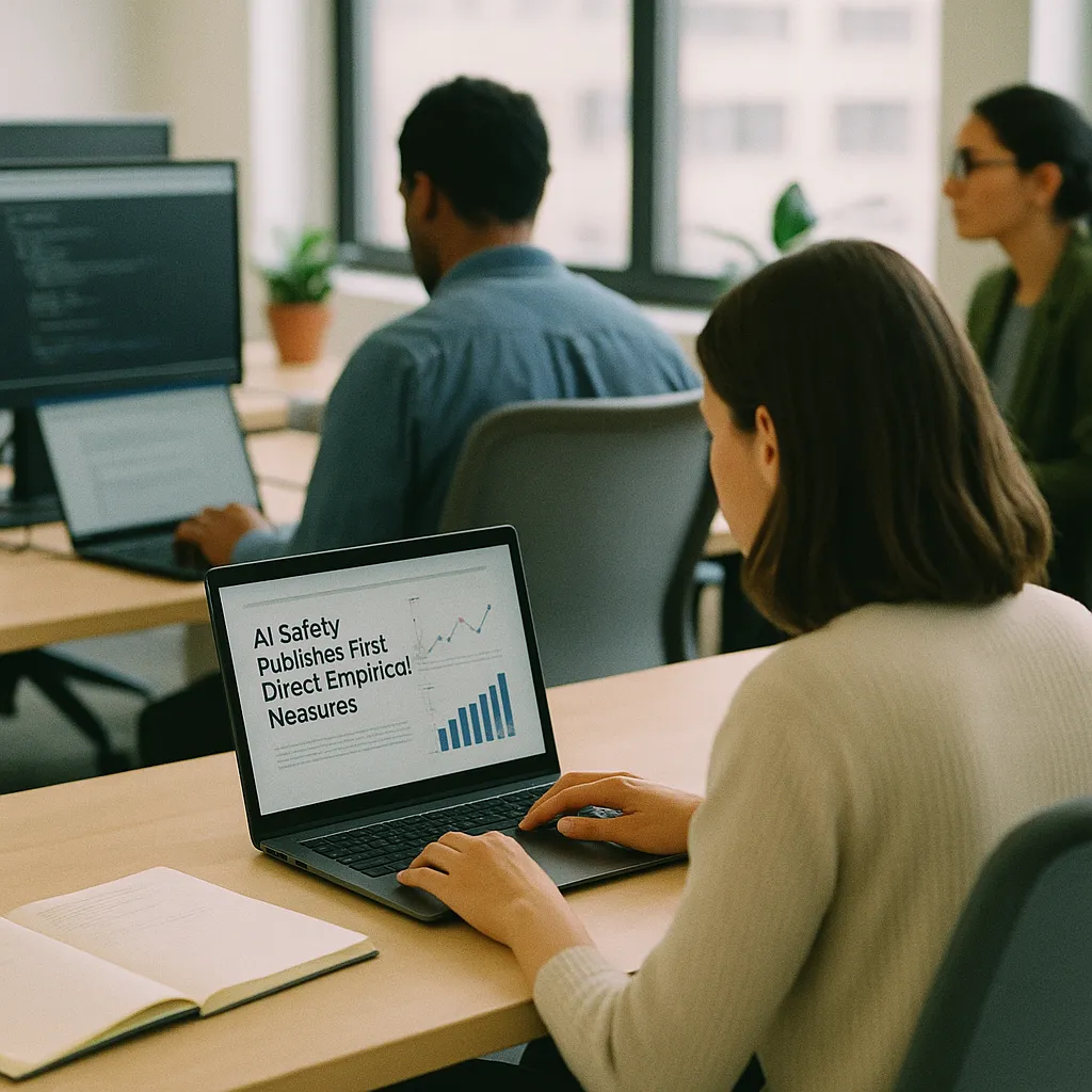 A modern workplace related to an AI safety company Publishes First Direct Empirical Measur