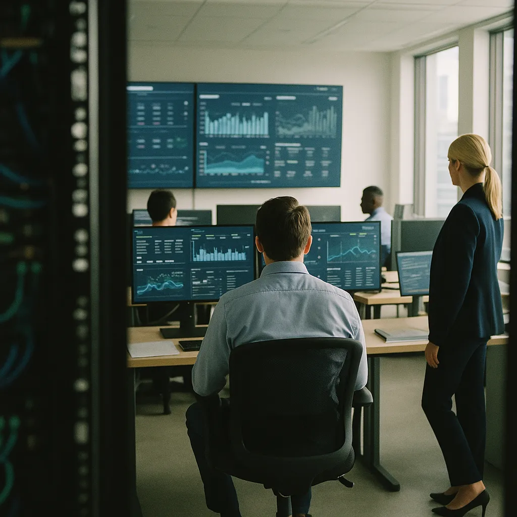 A office featuring data center, related to Daily AI Briefing — 2026-06-04 from an unusual angle or perspective