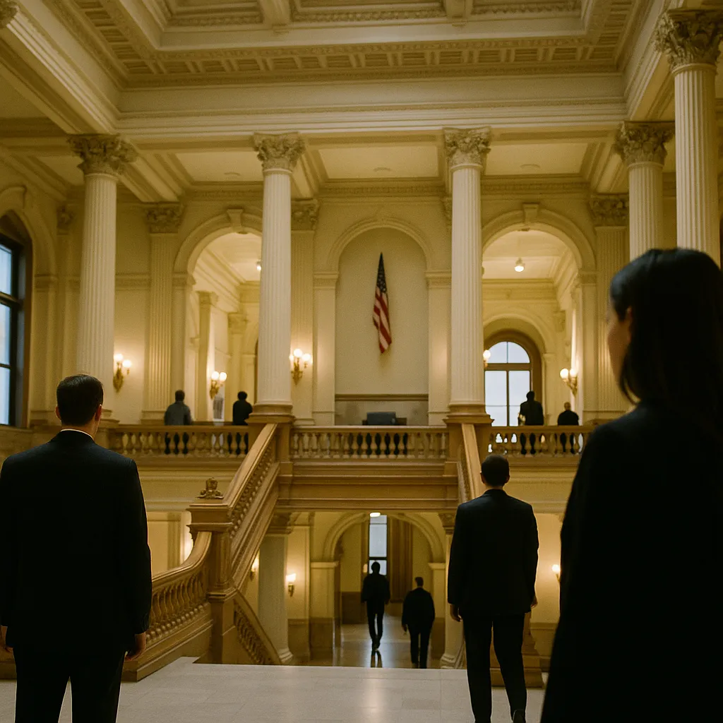 A government building interior related to Colorado's AI Act Faces Federal Preemption Threat Days Befor
