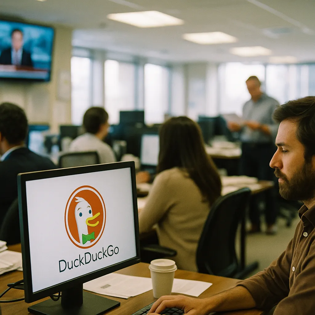 A newsroom related to DuckDuckGo's No-AI Search Hits Record Traffic After a major 