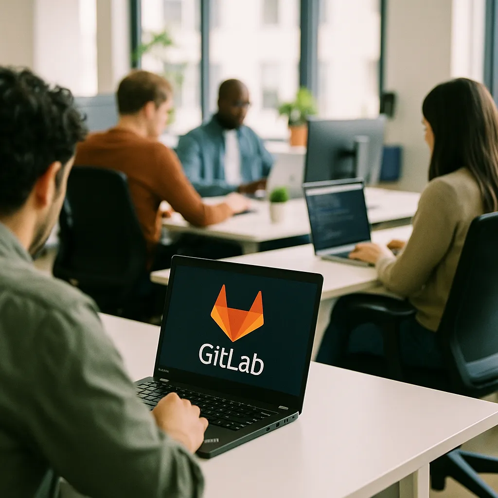 A modern workplace related to GitLab Cuts 7% in 'Agentic Era' Restructuring as Named AI La