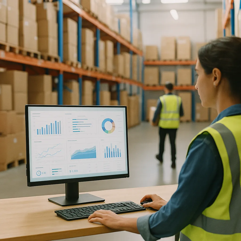 A warehouse featuring monitor, warehouse, related to Nine in Ten Retailers to Increase AI Budgets in 2026 as Agen