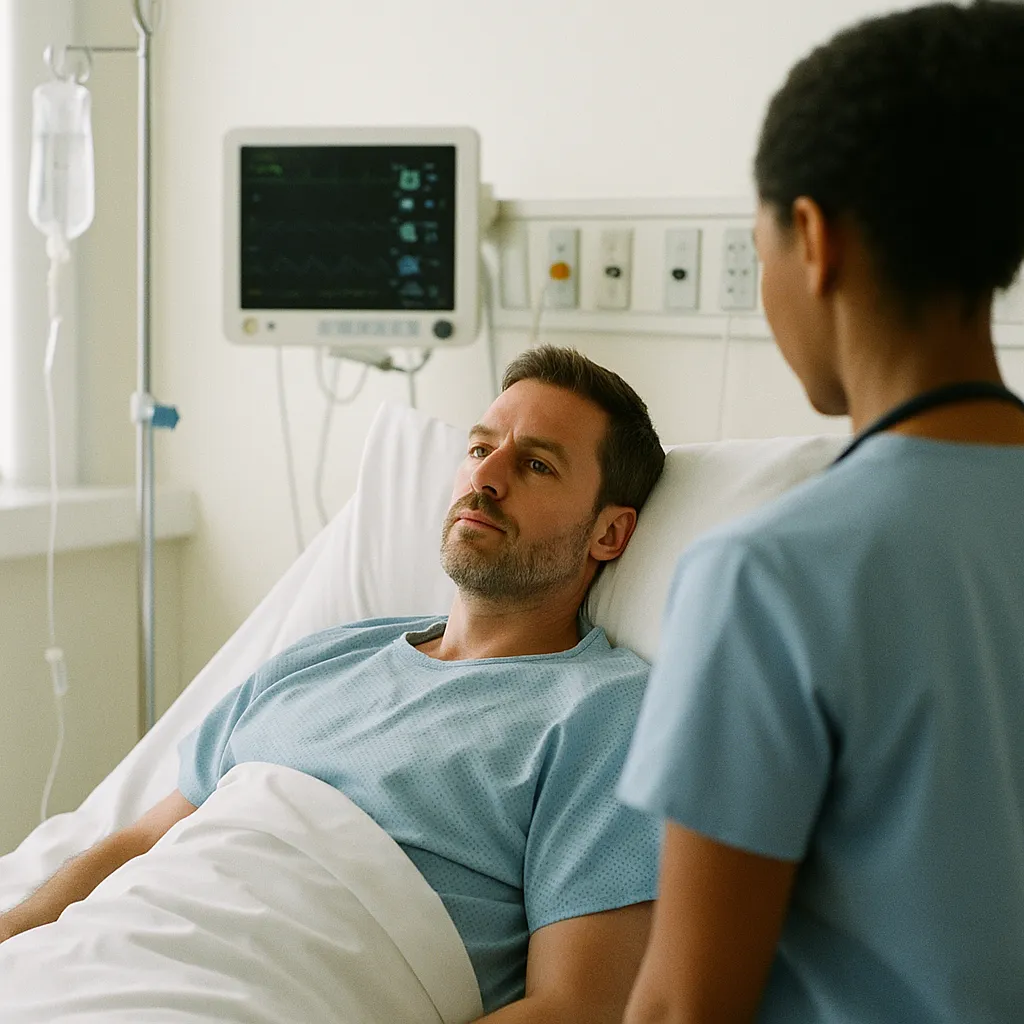 A hospital featuring patient, related to a major AI company and an AI safety company Both Launch Dedi