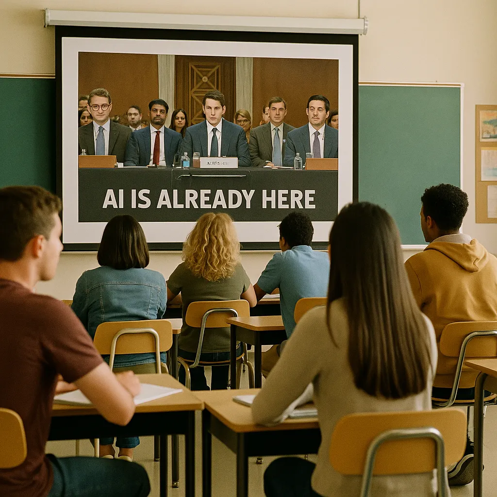 A classroom featuring Classroom, classroom, related to 'AI Is Already Here': Senate Subcommittee Pushes for Federal