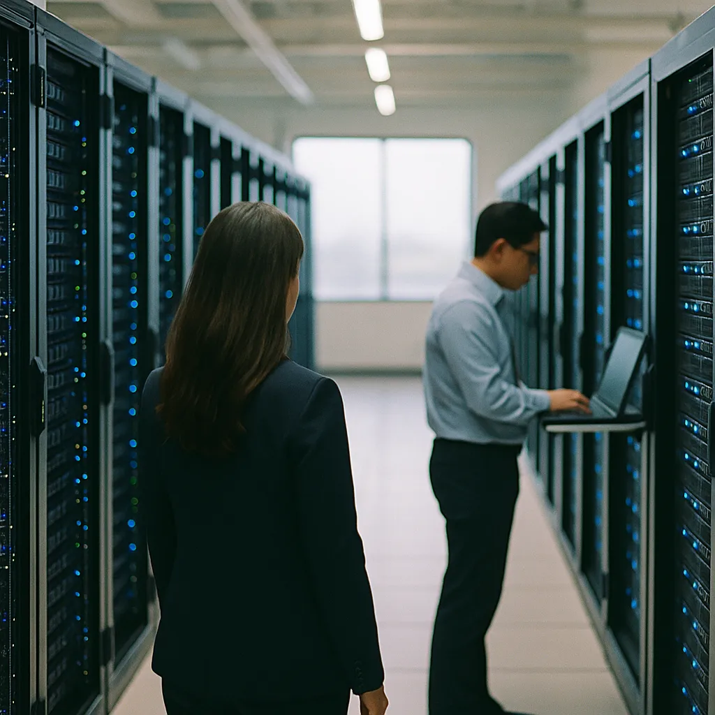 A data center featuring Data Centers, data center, related to SoftBank Commits €75 Billion to Build 5 GW of AI Data Center
