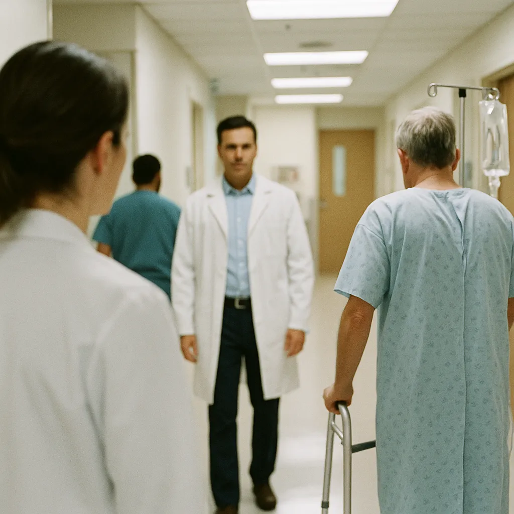 A medical facility featuring contract, patient, related to Allina Physicians Strike Over AI Control in Patient Care and from an unusual angle or perspective