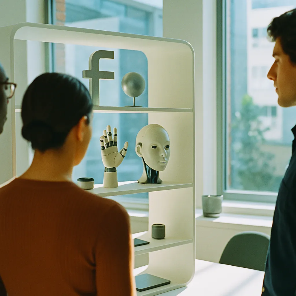 A studio featuring shelf, related to Luca Guadagnino’s ‘Artificial’ — the a technology company Fi