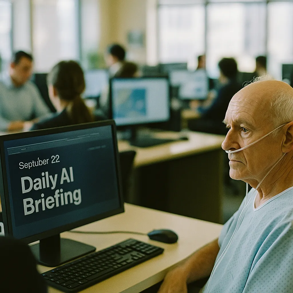 A newsroom featuring patient, related to Daily AI Briefing — 2026-09-22